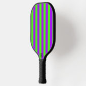 Electric Psychedelic Paarse en Harlequin Groen Pickleball Paddle (Links)