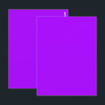 Electric Psychedelic Paarse Stevige Kleur Briefkaart<br><div class="desc">Briefkaart Postal Greeting Note Post Kaart bedrukt met Electric Psychedelic Paarse Solid Color artwork ontwerpillustratie van TheFabricSeal op Zazzle.com #Zazzle Made https://www.zazzle.com/store/thefabricseal. Psychedelic Paarse is een gedurfde en levendige kleur die een gevoel van mysterie, creativiteit en individualiteit uitstraalt. Als kleur geassocieerd met onconventioneel denken en artistieke expressie, symboliseert het vaak...</div>