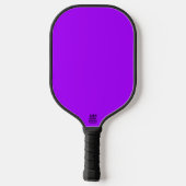 Electric Psychedelic Paarse Stevige Kleur Pickleball Paddle (Achterkant)