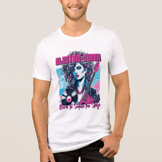 Electric Queen - Geboren om het podium te verleide Tri-Blend Shirt (Voorkant)