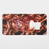 Electric Red Chrome Skull Samsung Galaxy Hoesje (Achterkant (horizontaal))