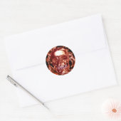 Electric Red Chrome Skull Stickers (Envelop)