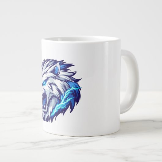 Electric Roaring Lion Mok - Bold Blue (Voorkant rechts)