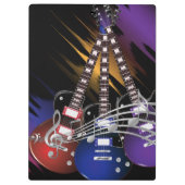 Electric Rock Guitar Music - Personaliseren Klembord (Achterkant)