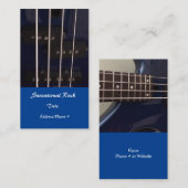 Electric Rock Guitar Visitekaartje (Voorkant / Achterkant)