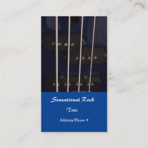 Electric Rock Guitar Visitekaartje