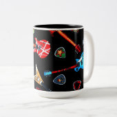 Electric Rock Guiters Tweekleurige Koffiemok (Voorkant rechts)