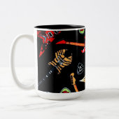 Electric Rock Guiters Tweekleurige Koffiemok (Links)