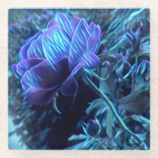 Electric Roos Tuin Glas Onderzetter