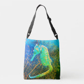 Electric Seahorse Crossbody Bag Tas (Achterkant)