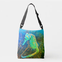 Electric Seahorse Crossbody Bag