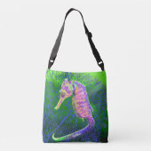 Electric Seahorse Crossbody Bag Tas (Achterkant)