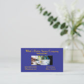 “Electric Service Company ” Business Card Visitekaartje (Staand voorkant)