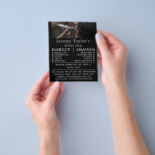 Electric Shave, Mannen Barbers Adverteren Flyer (Hand)