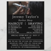 Electric Shave, Mannen Barbers Adverteren Flyer (Voorkant)