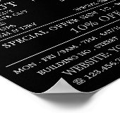 Electric Shave, Mannen Barbers Adverteren Poster (Hoek)