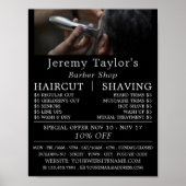 Electric Shave, Mannen Barbers Adverteren Poster (Voorkant)