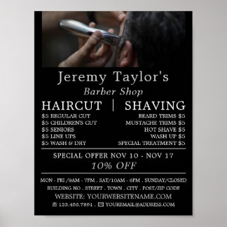 Electric Shave, Mannen Barbers Adverteren Poster