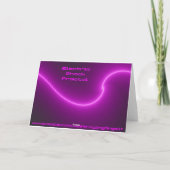Electric Shock Fractal Custom Birthday Kaart (Achterkant)