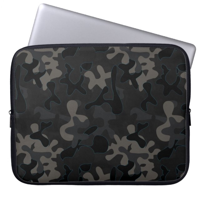 Electric Signature Camo Laptop Sleeve (Voorkant)