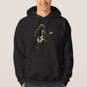 Electric Solitude Strings in the Dark Neon Silence Hoodie (Voorkant)