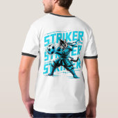 Electric Striker Samurai Cat - For Athletes T-shirt (Achterkant volledig)