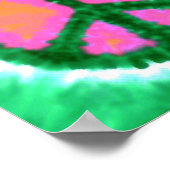 Electric Stropdas-Dye Peace Sign Poster (Hoek)