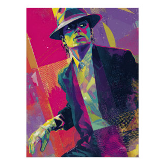 Electric Thriller Noir Perfect Poster