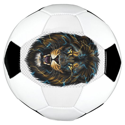 Electric Thunder Lion Soccer Ball Voetbal (Gedraaid)