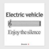 Electric Vehicle Custom-Cut Vinyl Stickers (Vel)