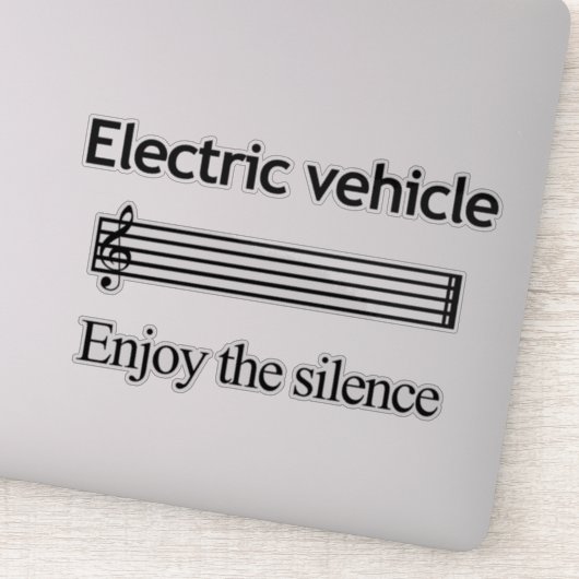 Electric Vehicle Custom-Cut Vinyl Stickers (Detail)
