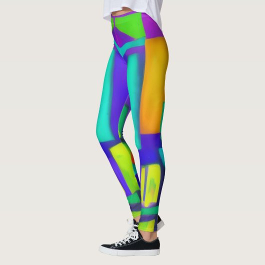 Electric Vibes droomt van stijlvolle Abstracte ku Leggings (Links)
