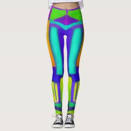 Electric Vibes droomt van stijlvolle Abstracte ku Leggings