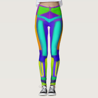 Electric Vibes droomt van stijlvolle Abstracte ku Leggings