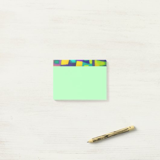 Electric Vibes droomt van stijlvolle Abstracte ku Post-it® Notes (Op bureau)