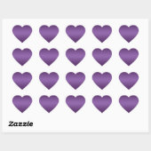 Electric Violet hart voelde Kerst stickers (Vel)