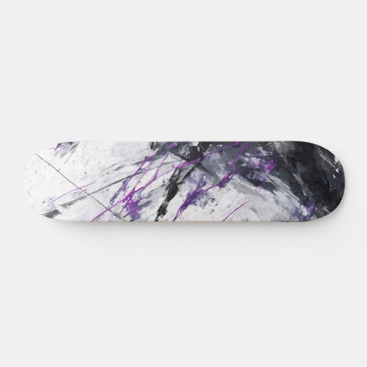 Electric Violet Marble Abstract Skateboard (Horizontaal)