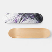 Electric Violet Marble Abstract Skateboard (Horizontaal)