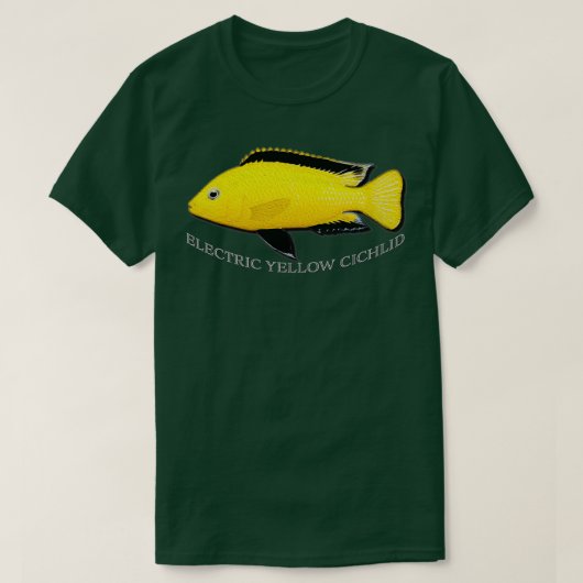 Electric Yellow Cichlid T-shirt (Design voorkant)