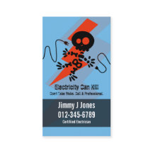 Electric Zap Home Reparaties Blauw Visitekaartje