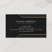 Electrical Contractor Electrician Professional     Visitekaartje (Achterkant)