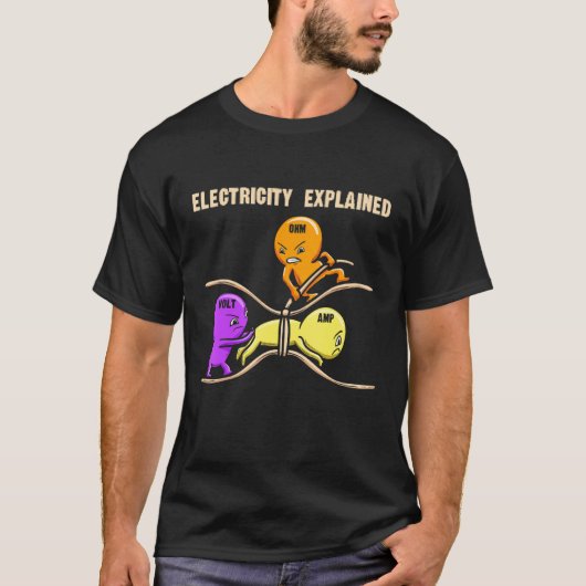 Electrical Diagram Electricity Explained Ohms Watt T-shirt (Voorkant)