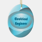 Electrical Engineer Blue Keramisch Ornament (Rechts)