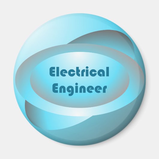 Electrical Engineer Blue Magneet (Voorkant)