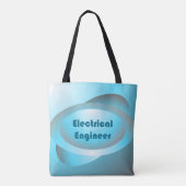 Electrical Engineer Blue Tote Bag (Achterkant)