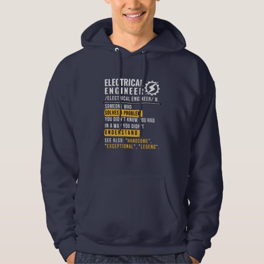 Electrical Engineer [zelfstandig naamwoord] Hoodie (Voorkant)
