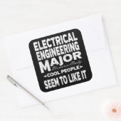 Electrical Engineering College Major Cool People Vierkante Sticker (Envelop)
