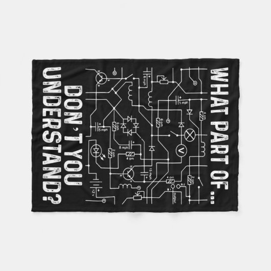 Electrical Engineering Electrical Engineer Men Fleece Deken (Voorkant (Horizontaal))