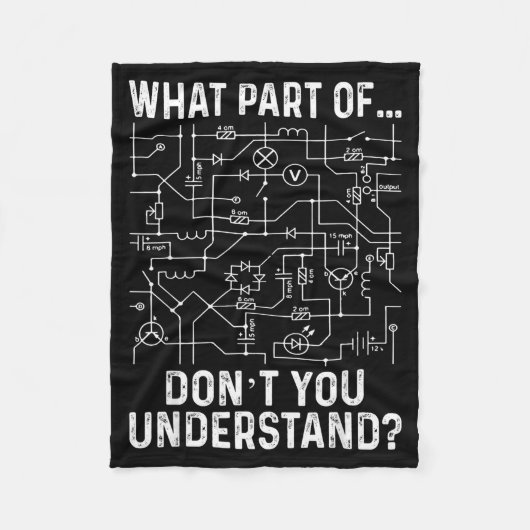 Electrical Engineering Electrical Engineer Men Fleece Deken (Voorkant)