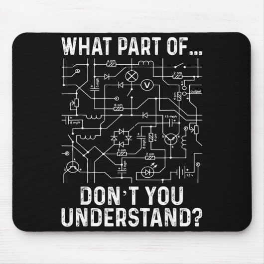 Electrical Engineering Electrical Engineer Men Muismat (Voorkant)